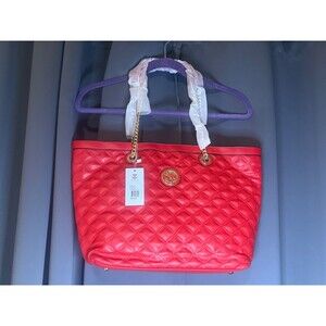 CHRISTIAN LACROIX Large Vogue Red Quilted Tote Bag NWT $108 MSRP
